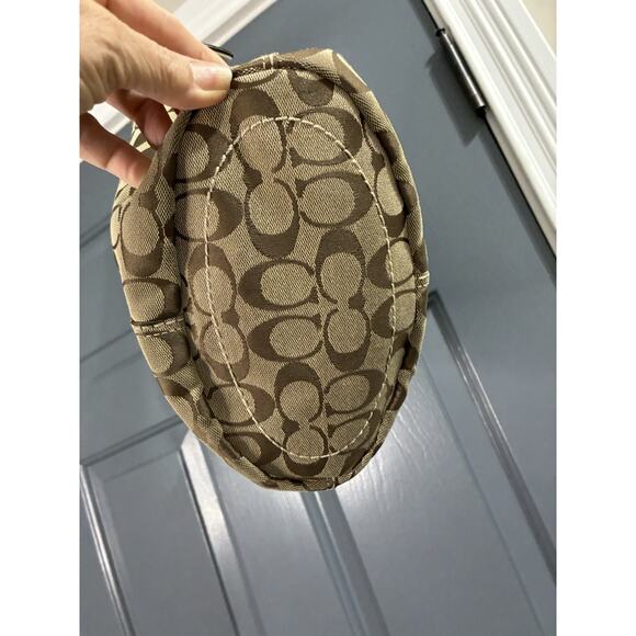 Coach 11437 Bleecker Bucket Bag Beige Canvas & White Leather Trim Purse - Picture 8 of 12